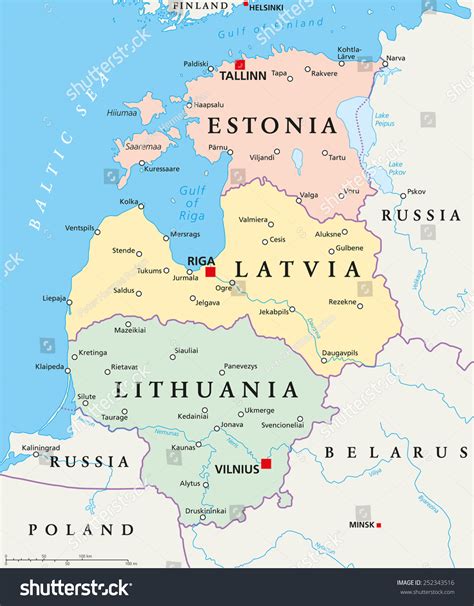 lithuania latvia and estonia maps.